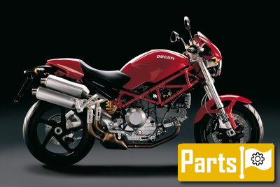 De onderdelen catalogus van de Ducati MONSTER S2r 2008, 1000cc