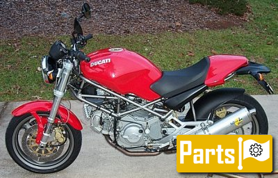 De onderdelen catalogus van de Ducati MONSTER 1996 - 2001, 750cc