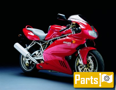 De onderdelen catalogus van de Ducati SUPERSPORT 2002, 750cc