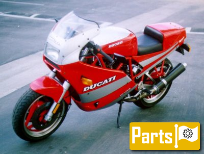 De onderdelen catalogus van de Ducati 750S 1989 - 1990, 750cc