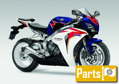 De onderdelen catalogus van de Honda Cbr1000rr 2011, 1000cc