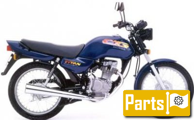 De onderdelen catalogus van de Honda Cg125 1998, 125cc