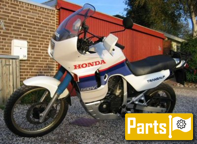 De onderdelen catalogus van de Honda Xl600v Transalp 1990, 600cc