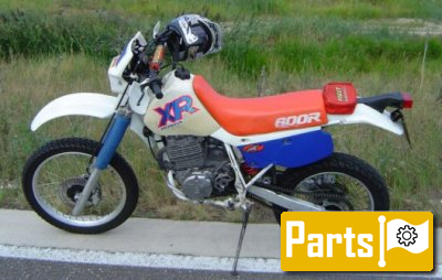 De onderdelen catalogus van de Honda Xr250r 1994, 250cc