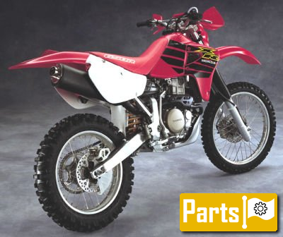 De onderdelen catalogus van de Honda Xr400r 1998, 400cc