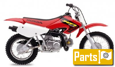 De onderdelen catalogus van de Honda Xr70r 2000, 70cc