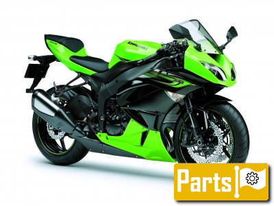 De onderdelen catalogus van de Kawasaki Ninja Zx 6r 2011, 600cc