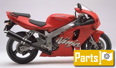 De onderdelen catalogus van de Kawasaki Ninja Zx 7r 1998, 750cc
