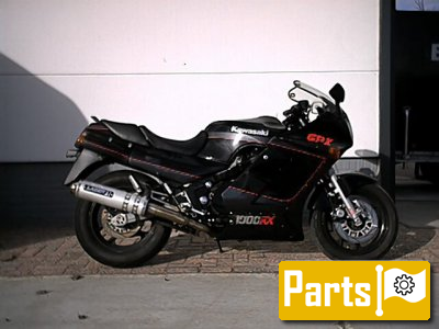 De onderdelen catalogus van de Kawasaki Gpz1000rx 1987, 1000cc