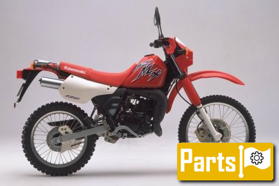 De onderdelen catalogus van de Kawasaki Kmx125 1998, 125cc