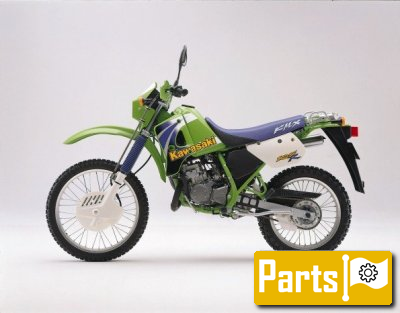 De onderdelen catalogus van de Kawasaki Kmx125 1999