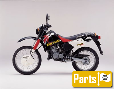 De onderdelen catalogus van de Kawasaki Kmx125 2001