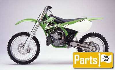 De onderdelen catalogus van de Kawasaki Kx125 1999, 125cc