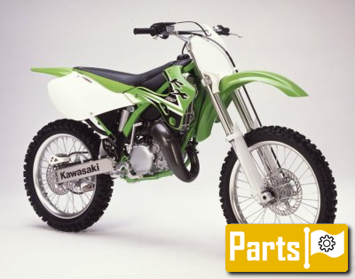 De onderdelen catalogus van de Kawasaki Kx125 2002, 125cc