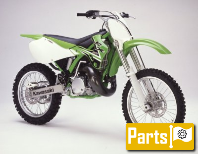 De onderdelen catalogus van de Kawasaki Kx250 1998, 250cc