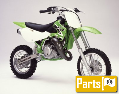 De onderdelen catalogus van de Kawasaki Kx65 2002, 65cc