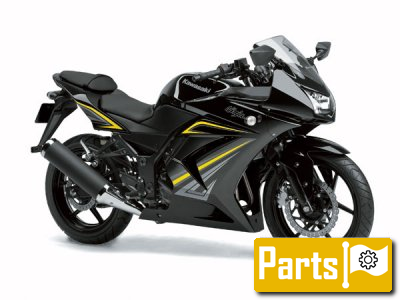De onderdelen catalogus van de Kawasaki Ninja 250r 2010, 250cc