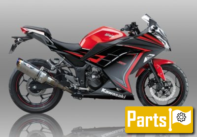 De onderdelen catalogus van de Kawasaki Ninja 250sl Abs 2015, 250cc