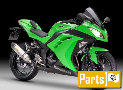 De onderdelen catalogus van de Kawasaki Ninja 300 Abs 2013, 300cc