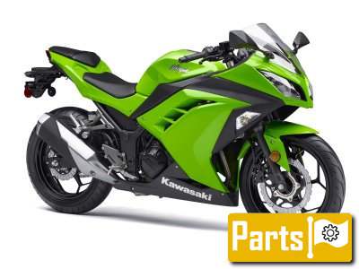 De onderdelen catalogus van de Kawasaki Ninja 300 Abs 2015, 300cc