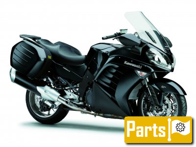 De onderdelen catalogus van de Kawasaki 1400gtr Abs 2011, 1400cc
