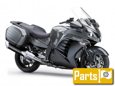 De onderdelen catalogus van de Kawasaki 1400gtr Abs 2015, 1400cc