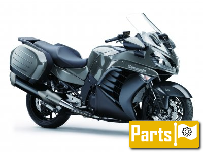 De onderdelen catalogus van de Kawasaki 1400gtr Abs 2016, 1400cc