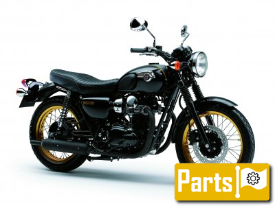 De onderdelen catalogus van de Kawasaki W800 2012, 800cc