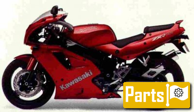 De onderdelen catalogus van de Kawasaki Zxr750 1992, 750cc