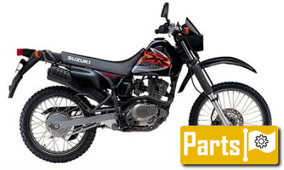 De onderdelen catalogus van de Suzuki Dr125se 2001, 125cc