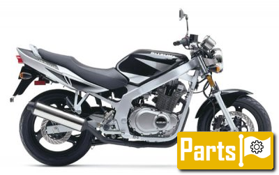 De onderdelen catalogus van de Suzuki Gs500 2002, 500cc