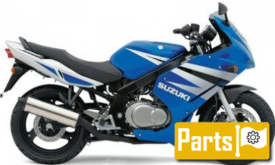 De onderdelen catalogus van de Suzuki Gs500ef 2004, 500cc