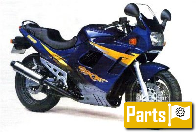 De onderdelen catalogus van de Suzuki Gsx600f 1997, 600cc