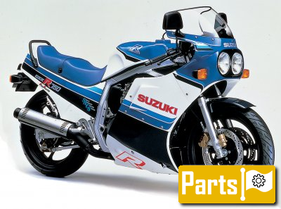 De onderdelen catalogus van de Suzuki Gsx750es 1986, 750cc