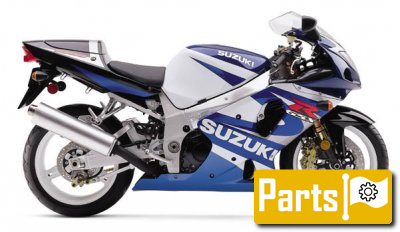 De onderdelen catalogus van de Suzuki Gsx R1000 2001, 1000cc