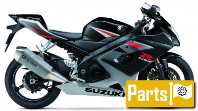De onderdelen catalogus van de Suzuki Gsx R1000 2005, 1000cc