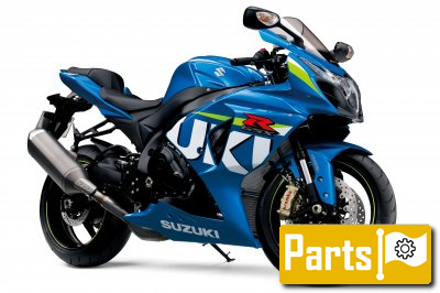 De onderdelen catalogus van de Suzuki Gsx R1000a 2015, 1000cc