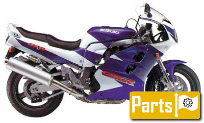 De onderdelen catalogus van de Suzuki Gsx R1100w 1997, 1100cc