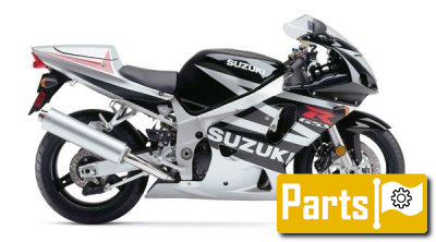 De onderdelen catalogus van de Suzuki Gsx R600z 2003, 600cc