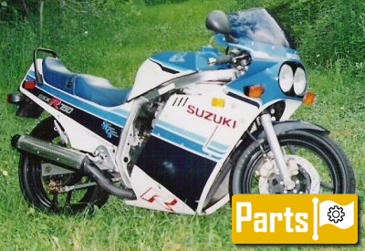 De onderdelen catalogus van de Suzuki Gsx R750 1985