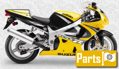De onderdelen catalogus van de Suzuki Gsx R750 2000, 750cc