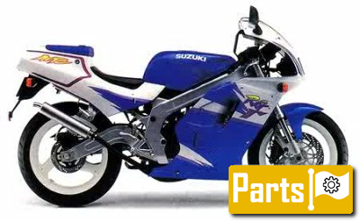 De onderdelen catalogus van de Suzuki Rg125fu 1993, 125cc