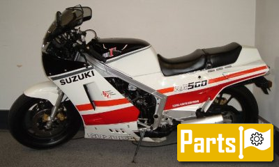De onderdelen catalogus van de Suzuki Rg500c Gamma 1987