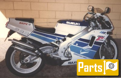 De onderdelen catalogus van de Suzuki Rgv250 1991