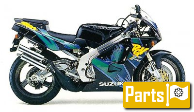 De onderdelen catalogus van de Suzuki Rgv250 1992, 250cc