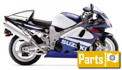 De onderdelen catalogus van de Suzuki Tl1000s 2001, 1000cc