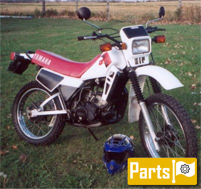 De onderdelen catalogus van de Yamaha Dt125lc 1986, 125cc