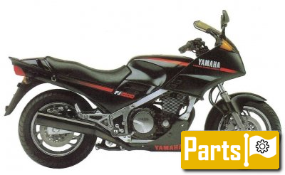 De onderdelen catalogus van de Yamaha Fj1200 1986, 1200cc