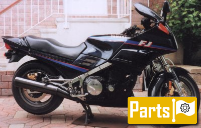 De onderdelen catalogus van de Yamaha Fj1200 1990, 1200cc