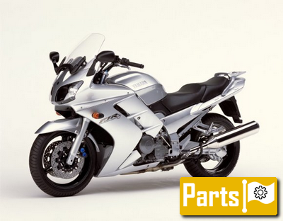De onderdelen catalogus van de Yamaha Fjr1300 2002, 1300cc